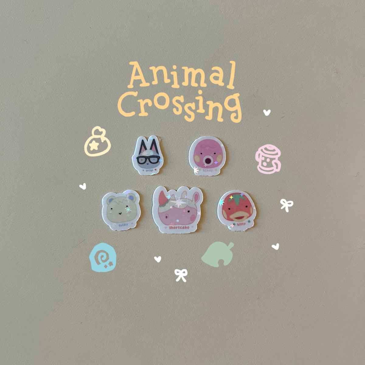 animal crossing mini stickers