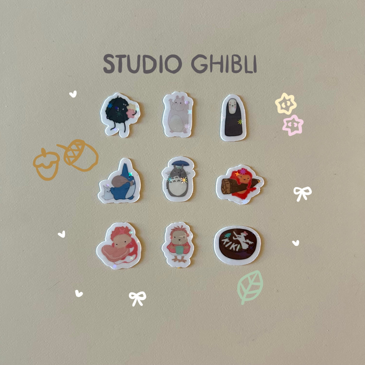 ghibli mini stickers