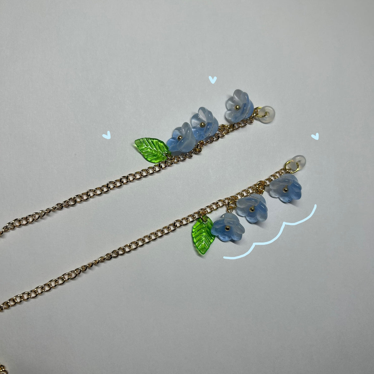 lily of the valley glasses chain