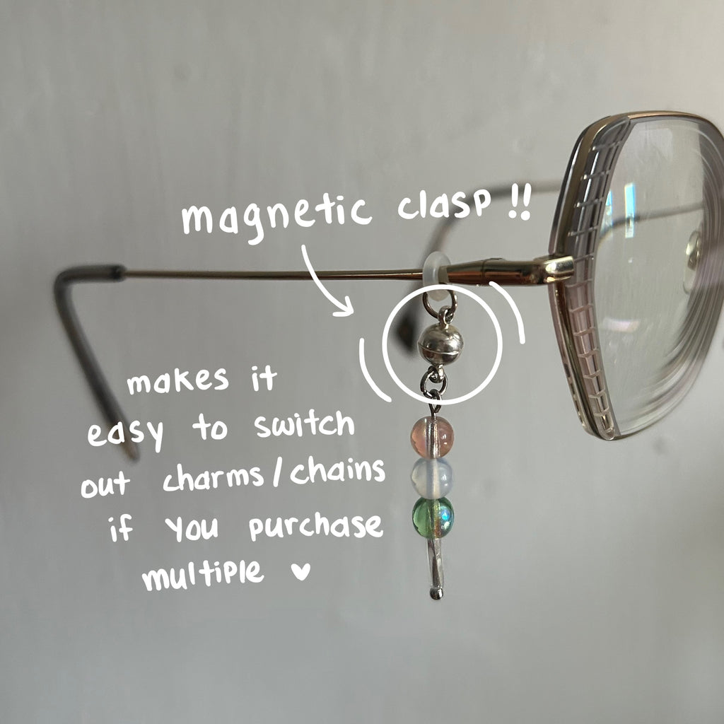 bow glasses charm