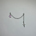 sparkle chain glasses charm